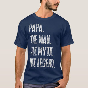 T-shirt Mens Papa The Legend Father's Day & Birthday Gif