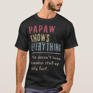 T-shirt Mens Papaw Tout savoir - Grand-père