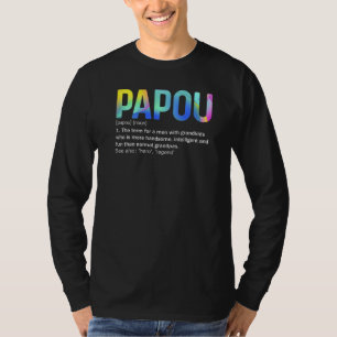 T-shirt Mens Papou Définition Comme Grand-Père Ordinaire S