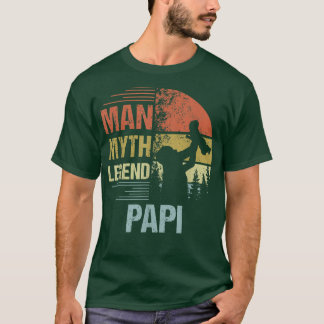 T-shirt Mens Papy Myth Légende Pour Mens & Papa Funny Père
