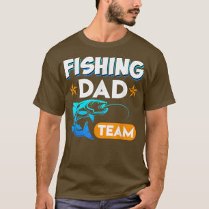 T-shirt Mens Pêche papa Équipe Angler Famille Angel papa 