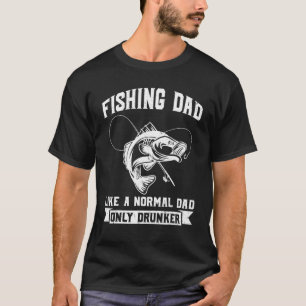 T-shirt Mens Pêcher Papa Comme Un Papa Normal Seulement Dr