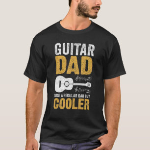 T-shirt Mens Père Musique Guitare Papa Comme un papa régul