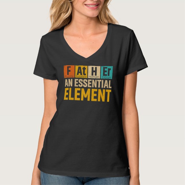 T-shirt Mens Père Un Élément Essentiel Période Fatheru20 (Devant)