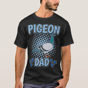T-shirt Mens Pigeon Papa papa papa Fête des pères Pigeon