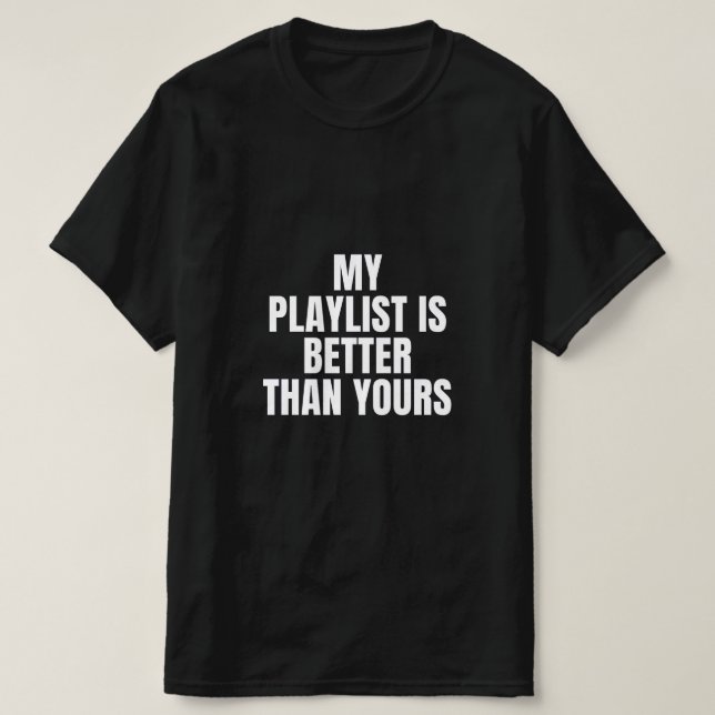 T-shirt Mens Playlist (Design devant)