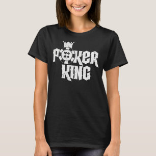 T-shirt Mens Poker King Texas Hold'em Gambling Pot Cartes