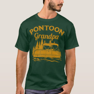 T-shirt Mens Pontoon Bateau Captain Lake Life Pontoon
