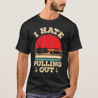 T-shirt Mens Pontooning I Hate Pulling Pontoon Capitaine B
