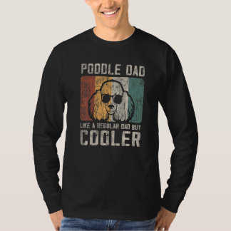 T-shirt Mens Poodle Papa Comme Un Père Régulier Mais Glaci