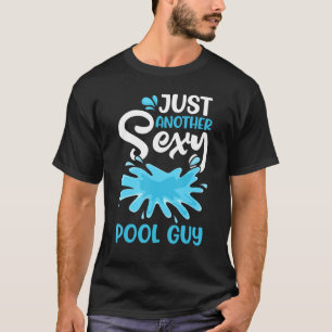T-shirt Mens Pool Guy Swimming Me Gère Piscine Humide Entr