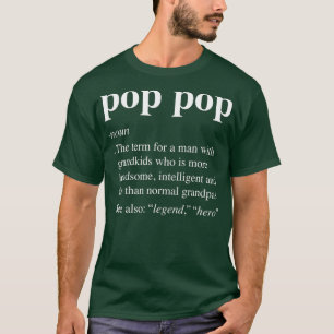 T-shirt Mens Pop Définition Funny Poppop Dictionnaire