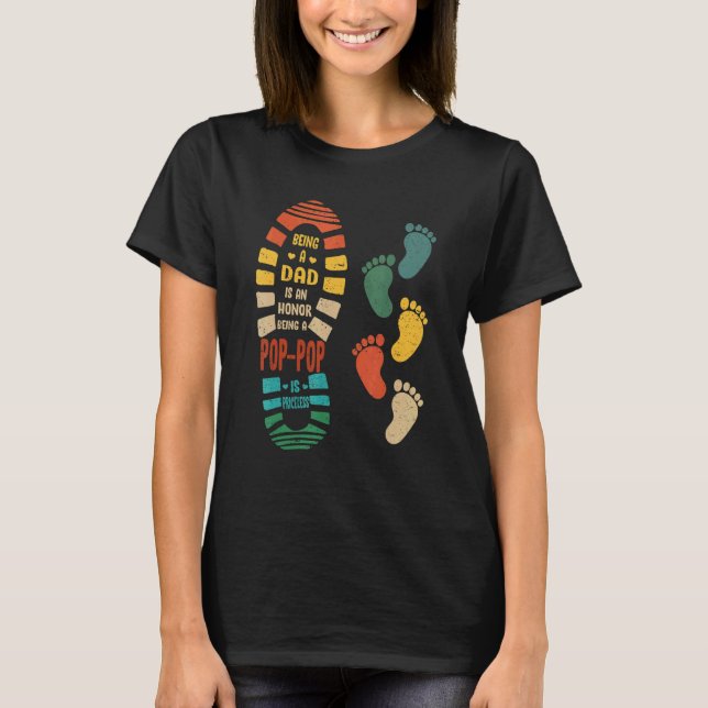 T-shirt Mens Pop Pop Pop Pop Chaussure Pop Avec Peu D'Empr (Devant)