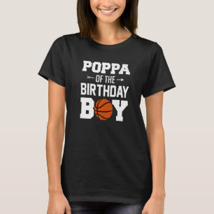 T-shirt Mens Poppa De L'Anniversaire Boy Basketball Boy Fa