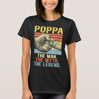 T-shirt Mens Poppa Homme Mythe Légende Pour Mens Papa Père
