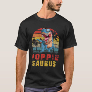 T-shirt Mens Poppie Saurus Dinosaur Funny Poppiesaurus T R