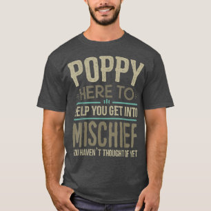 T-shirt Mens Poppy Ts de petits-enfants pour Hommes Pères 