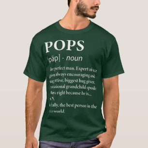 T-shirt Mens Pops Définition Grand-père Amusant Grand-père
