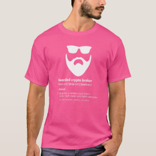 T-shirt Mens Porté Crypto Broker Beard Crypto Currencie