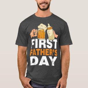T-shirt Mens Première Fête des pères Drôle Papa Papa Papa