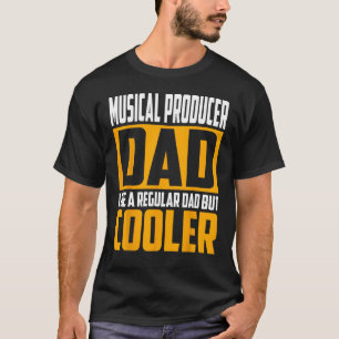 T-shirt Mens Producteur de musique papa Comme un papa ordi