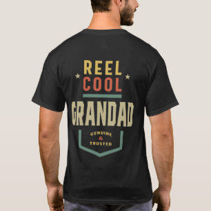 T-shirt Mens Produit bobine Cool Grand-père de pêche cadea