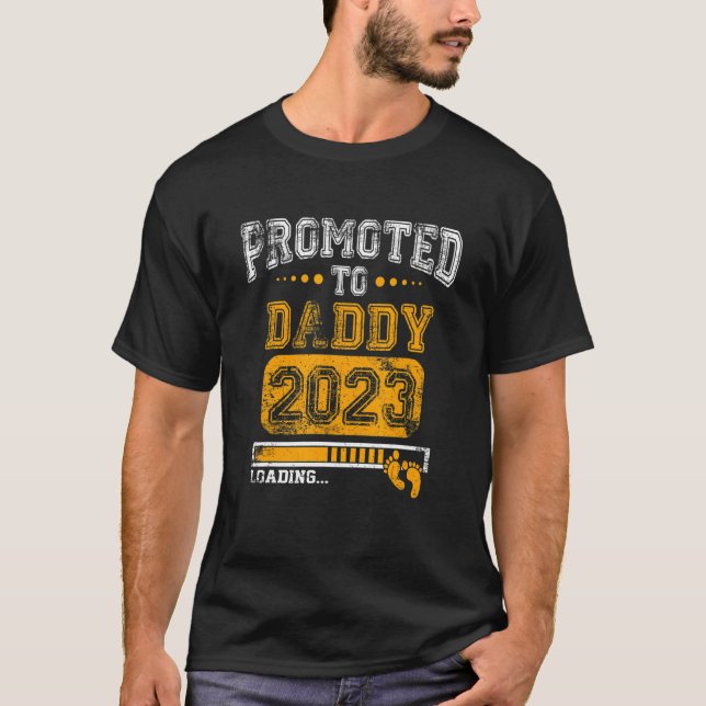 T-shirt Mens Promoted To Daddy 2023 Soon To Be New Dad 202 (Devant)
