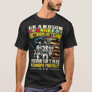 T-shirt Mens Proud Grandson Of Vietnam Vétéran Freedom I