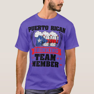T-shirt Mens Puerto Rico équipe de boisson bière