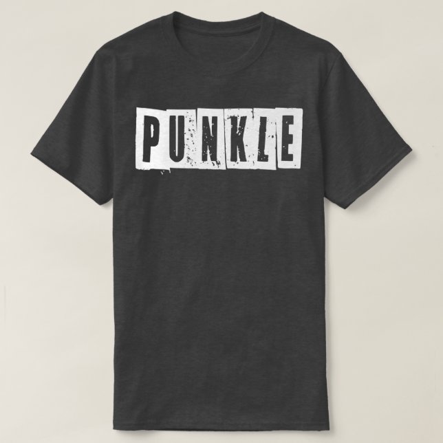 T-shirt Mens Punk Uncle AKA Punkle  (Design devant)
