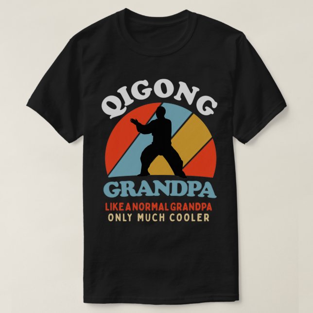 T-shirt Mens Qi Gong Praticiens Taoist Arts Cadeau Qigong (Design devant)