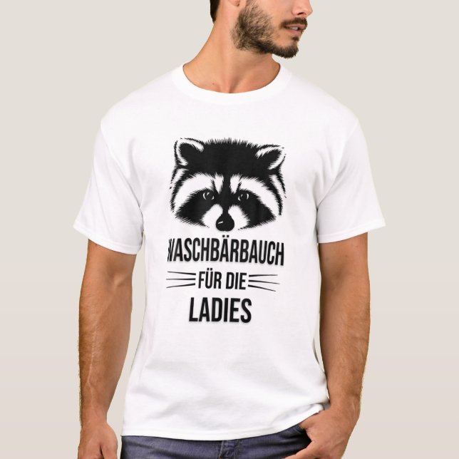 T-shirt Mens Raccoon pour les femmes (Devant)