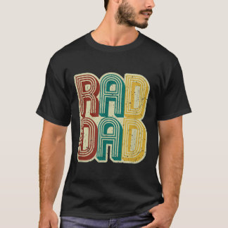 T-shirt Mens Rad Papa Chemise Vintage Fête des pères rétro