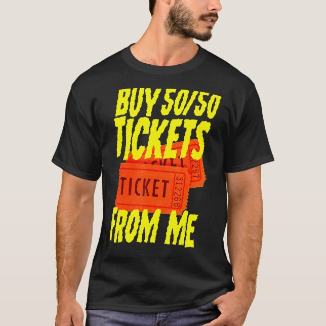 T-shirt Mens Raffle Billets Acheter 5050 Billets De Moi Ac (Devant)