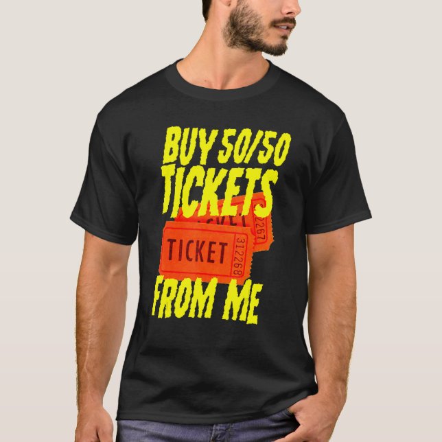 T-shirt Mens Raffle Billets Acheter 5050 Billets De Moi Ac (Devant)