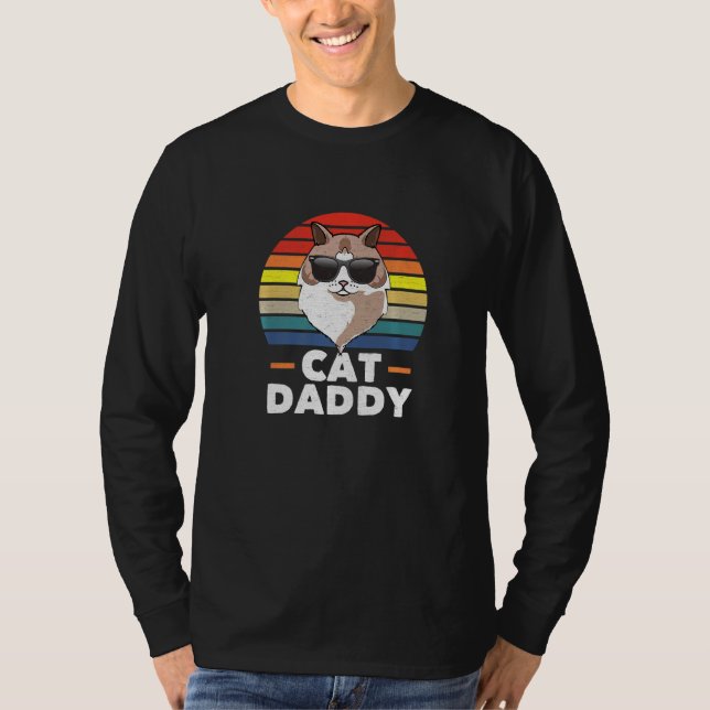 T-shirt Mens Ragdoll Chat Papa Chat Papa (Devant)