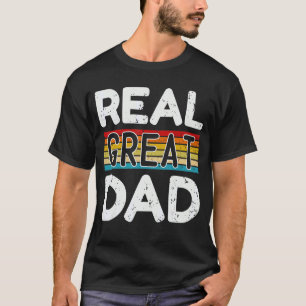 T-shirt Mens Real Great Papa Day Citation Dit 8