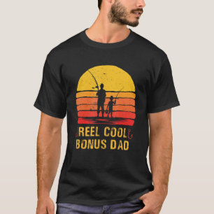 T-shirt Mens Reel Cool Bonus Dad Shirt Fishing Fathers Day