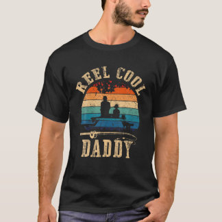 T-shirt Mens Reel Cool Daddy Pêcheur Fête des pères Pêche