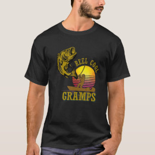 T-shirt Mens Reel Cool Gramps Fisherman Gramps père's Da