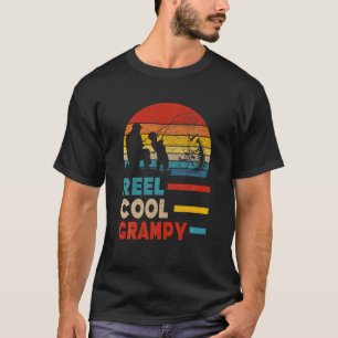 T-shirt Mens Reel Cool Grampy Fishman Daddy Père Day G