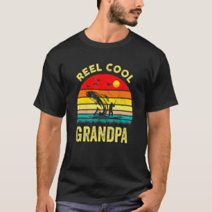 T-shirt Mens Reel Cool Grand-pa - Pêche Pour Papa Ou Grand