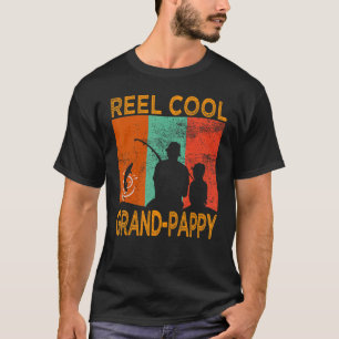 T-shirt Mens Reel Cool Grand Pappy Fishing Daddy Vintage D