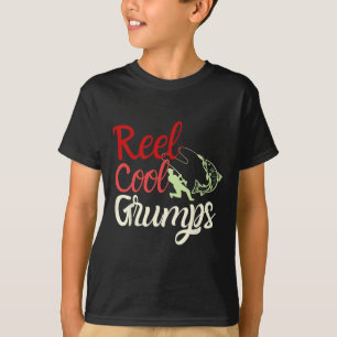 T-shirt Mens Reel Cool Grumeaux Vintage Funny Père de pêch