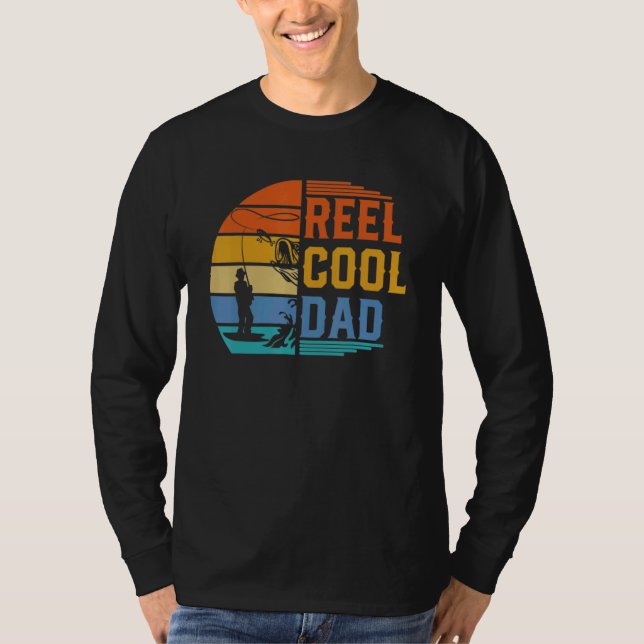 T-shirt Mens Reel Cool Papa Pêche Fête des pères Papa Plai (Devant)