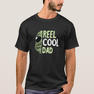 T-shirt Mens Reel Cool Papa Pêche Fête des pères Poisson P