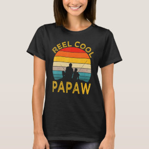 T-shirt Mens Reel Cool Papaw Fishing Daddy Vintage Grand-p