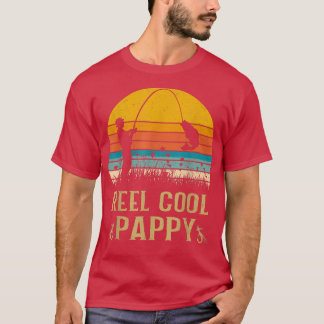 T-shirt Mens Reel Cool Pappy Fishing s, Fun Fête des pères