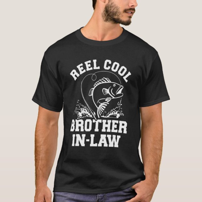 T-shirt Mens Reel Cool Pêche Frère En Droit De Soeur (Devant)