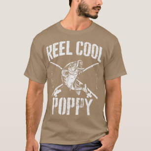 T-shirt Mens Reel Cool Poppy Pêche Fête des pères grand-pè